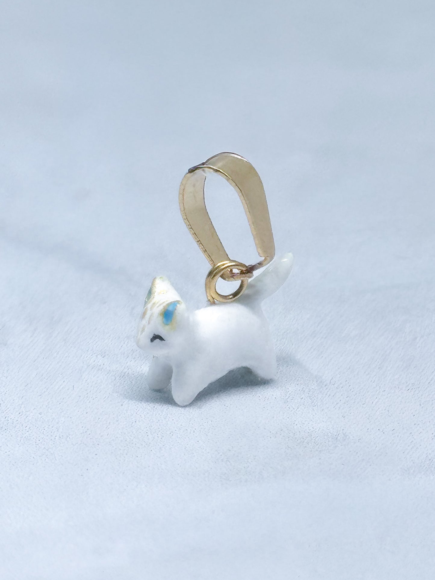Dije Gatito Blanco Mini Fauna