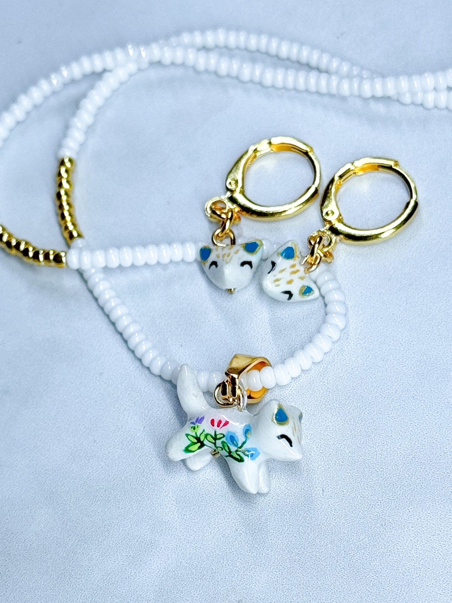 Set Gatito blanco