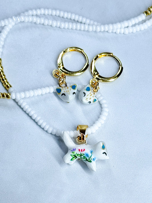 Set Gatito blanco
