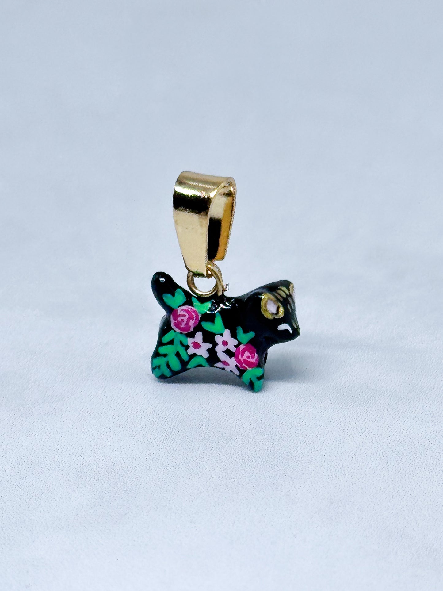 Dije Gatito Negro Mini Fauna