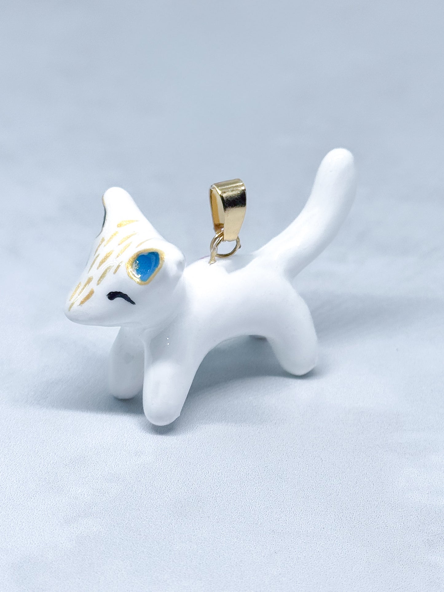 Dije Gatito Blanco Gran Fauna