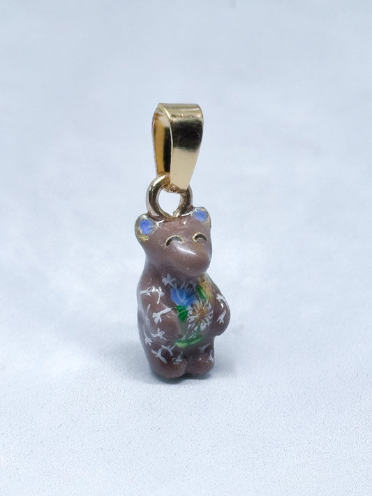 Dije Oso Pardo Mini Fauna
