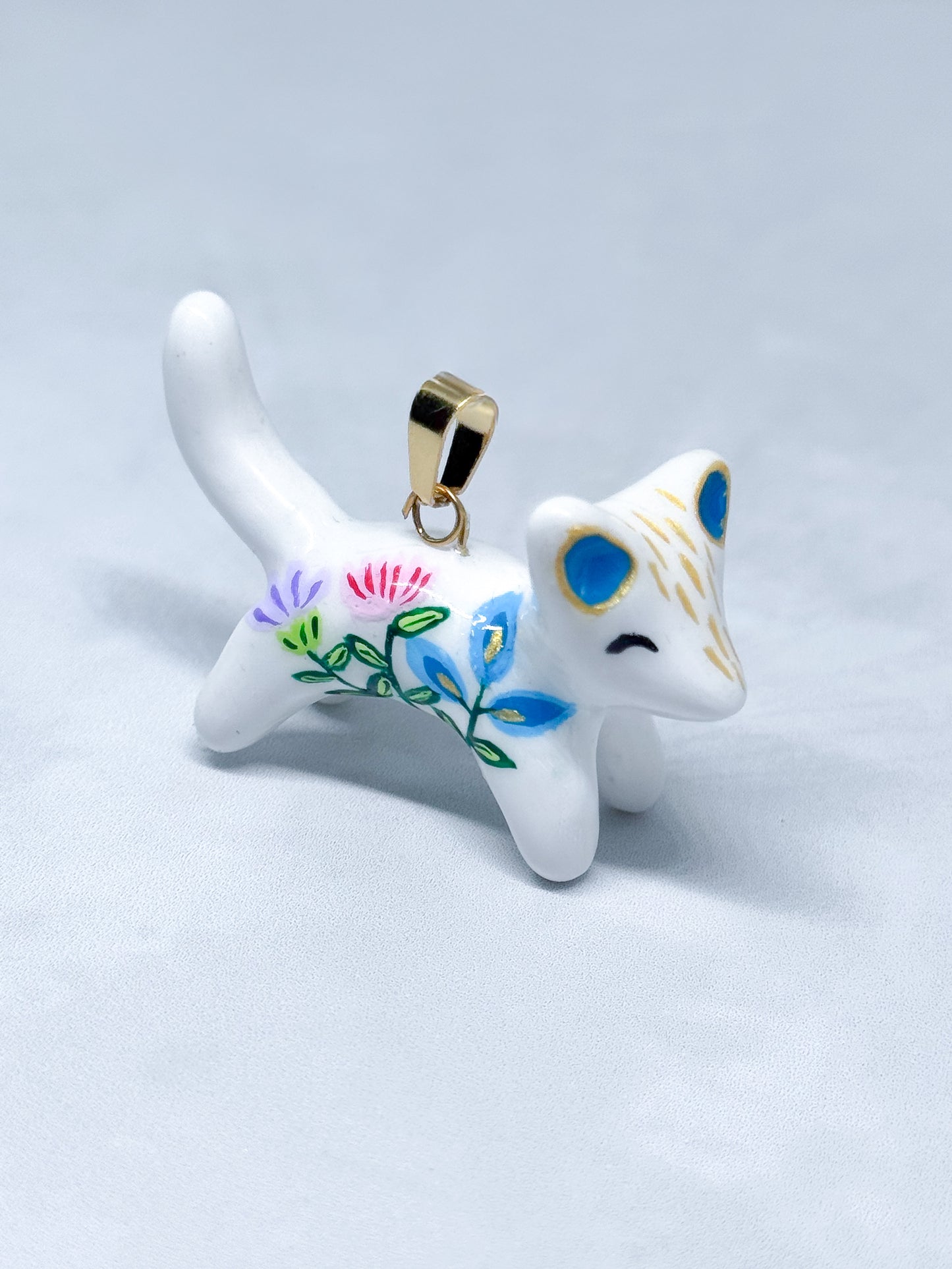 Dije Gatito Blanco Gran Fauna