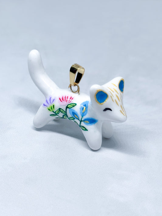Dije Gatito Blanco Gran Fauna
