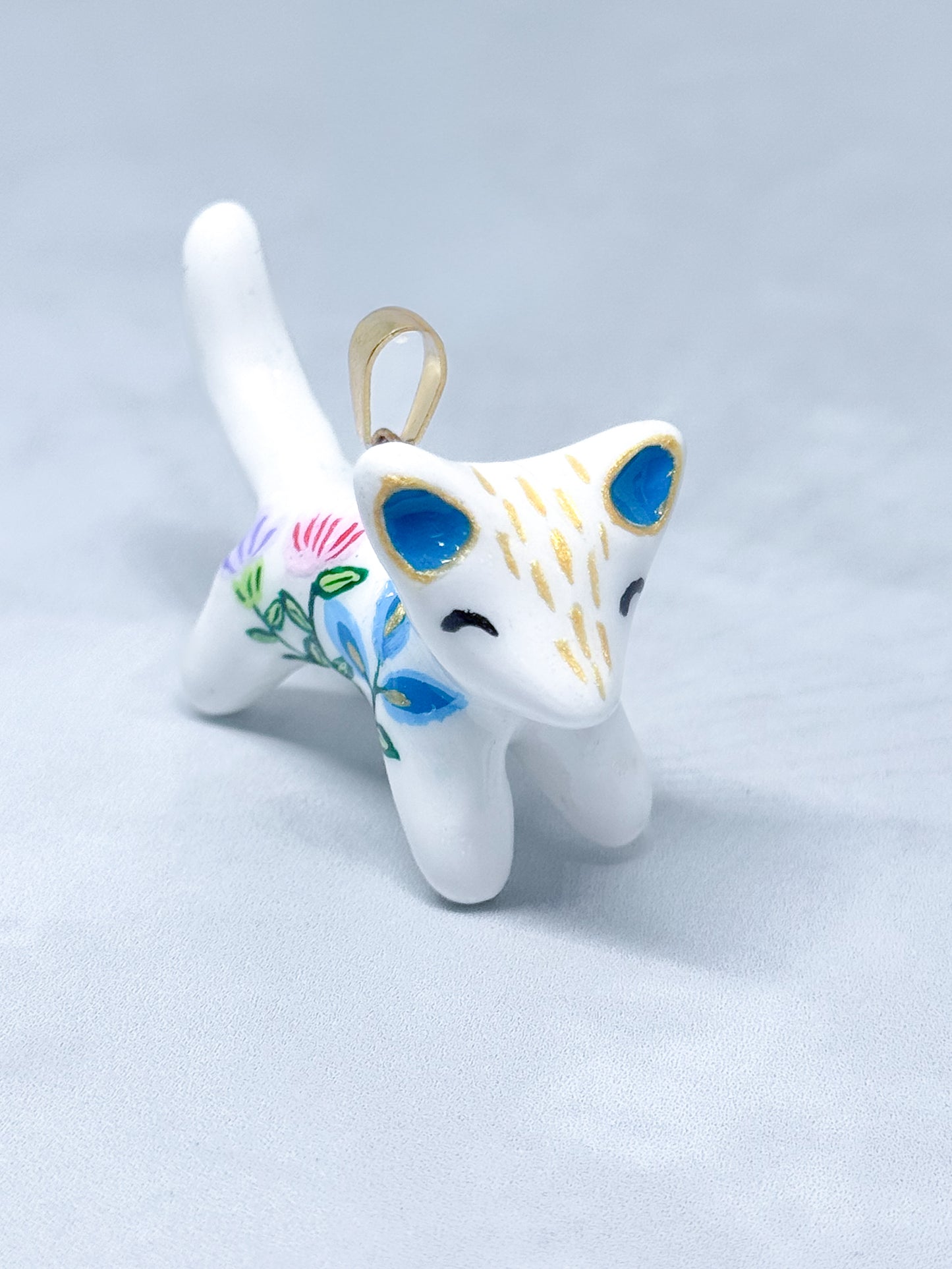 Dije Gatito Blanco Gran Fauna