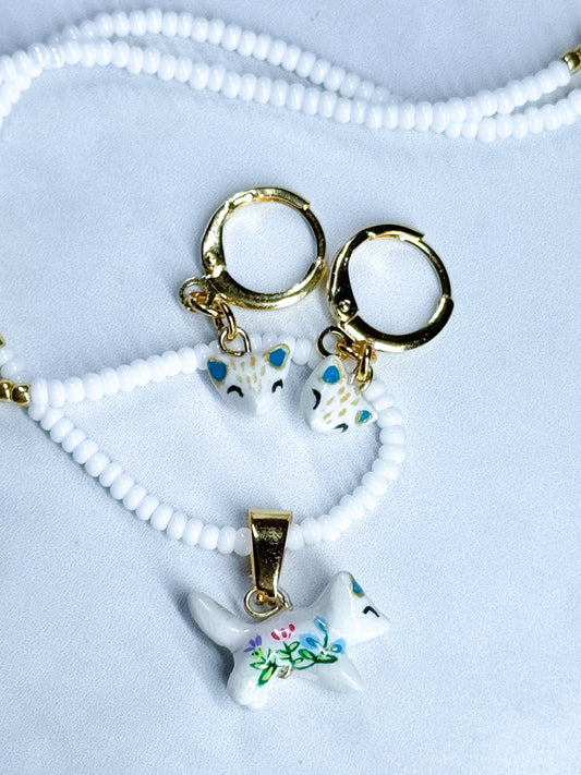 Set Gatito blanco