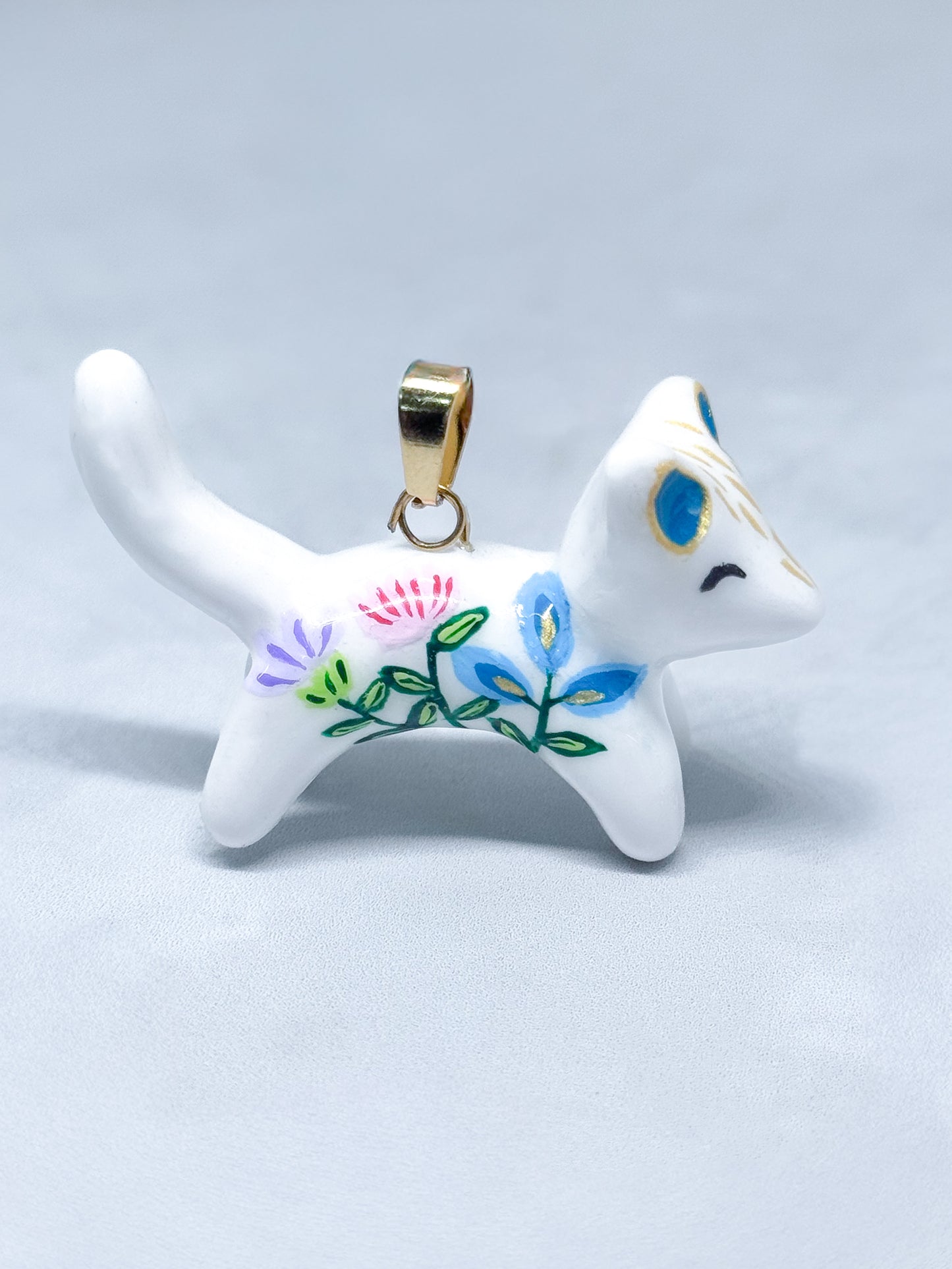 Dije Gatito Blanco Gran Fauna