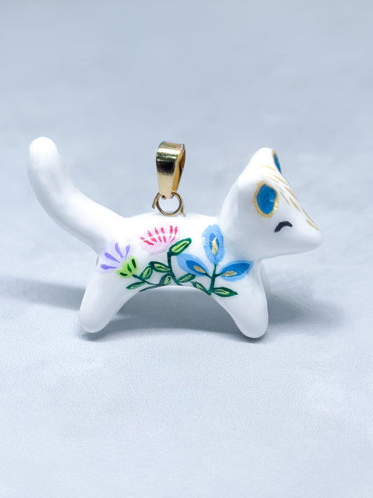Dije Gatito Blanco Gran Fauna