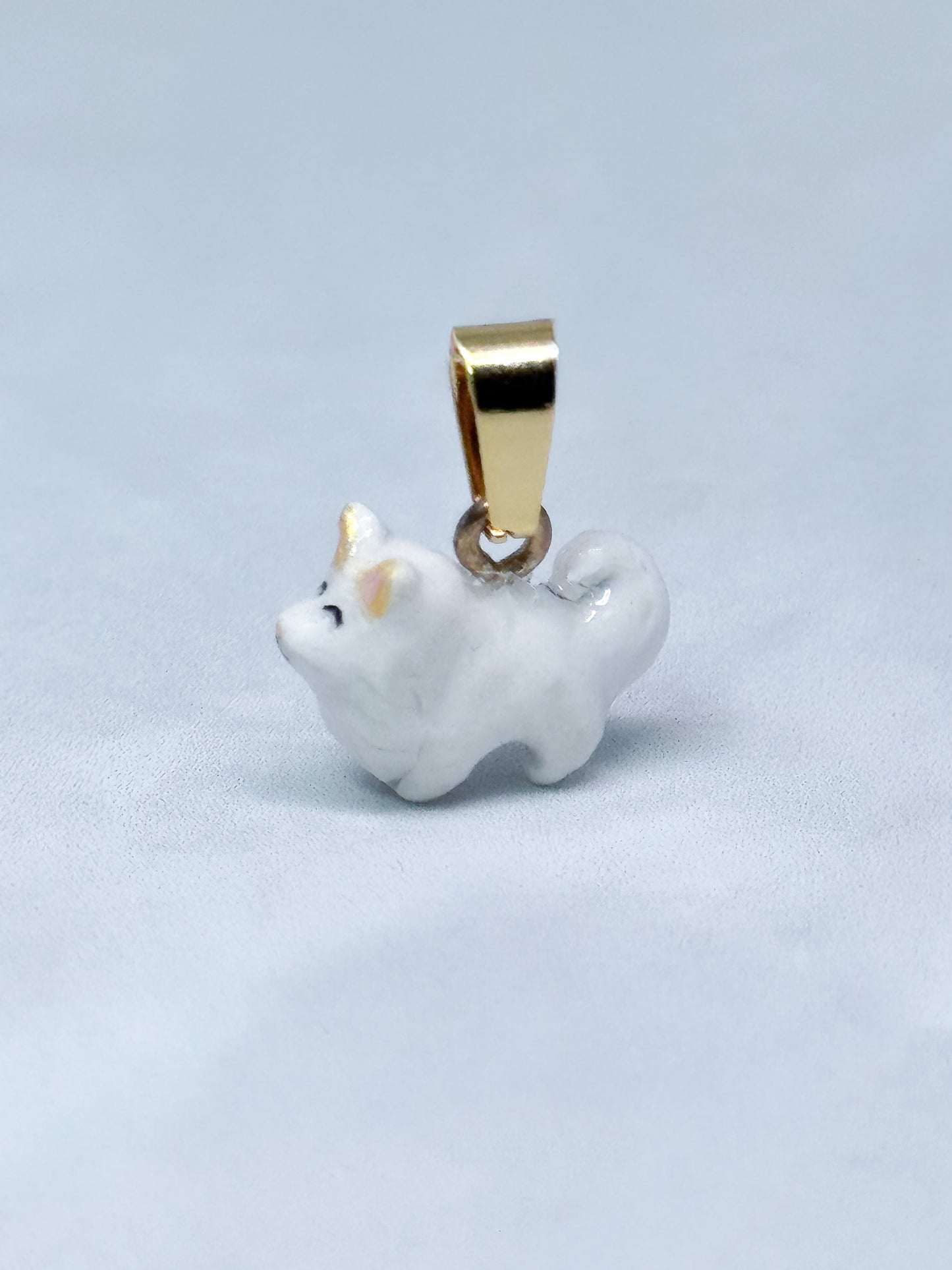 Dije Pomerania Blanco Mini Fauna